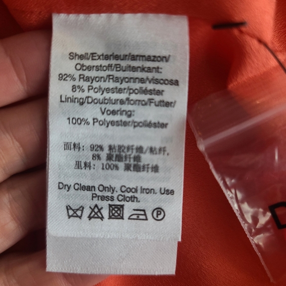 DKNY Persimmon Women's Size Extra Large Blazer Double Breasted 2 Button NWT - Picture 12 of 15